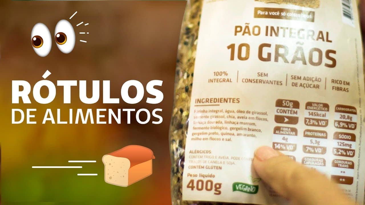 Vamos focar nos rótulos dos alimentos